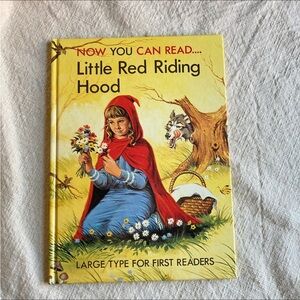 4/$24 Vintage Now You Can Read…Little Red Riding Hood (1985) Oversized Hardcover